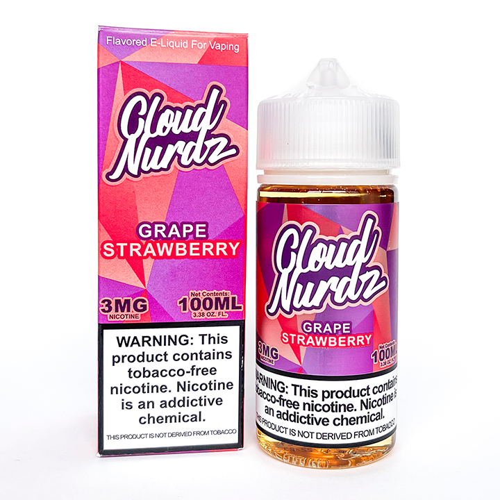 Cloud Nurdz E-liquid Grape Strawberry