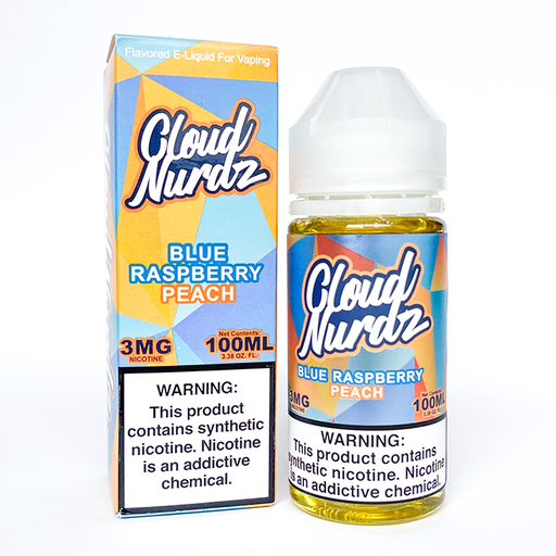 Cloud Nurdz E-liquid Blue Raspberry Peach