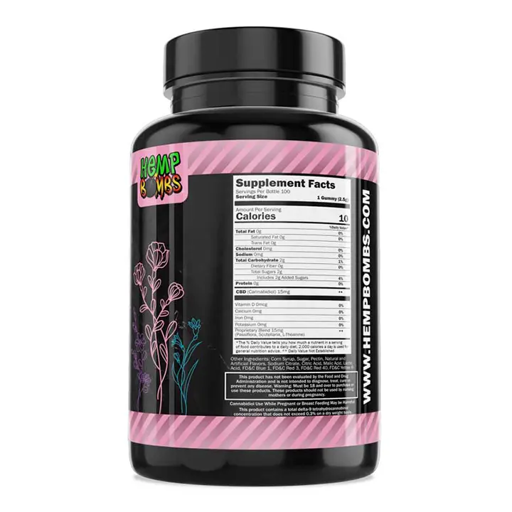 Hemp Bombs CBD Gummies Botanical Blend 1500MG 2.webp