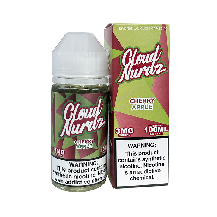 Cloud Nurdz E-liquid Cherry Apple (0%)