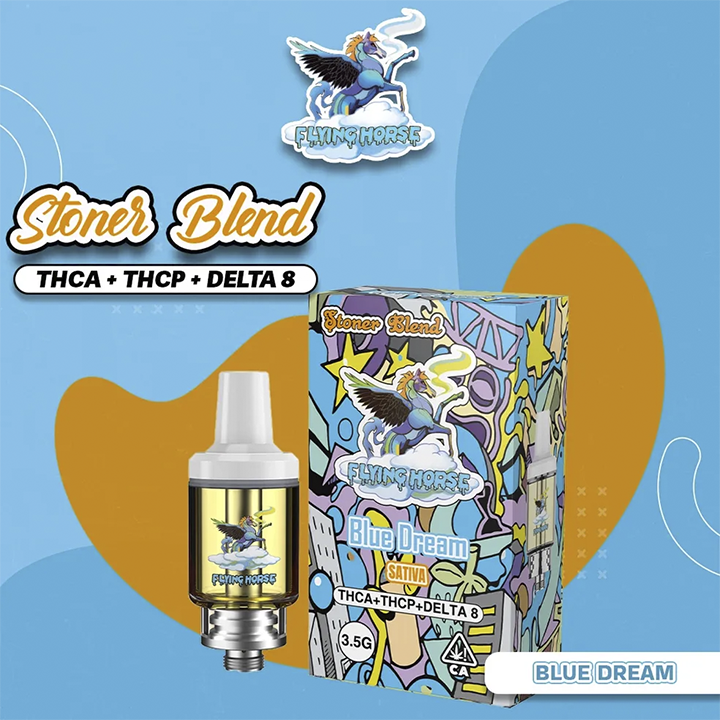 Flying Horse Stoner Blend D8 3.5G Blue Dream Sativa Cartucho