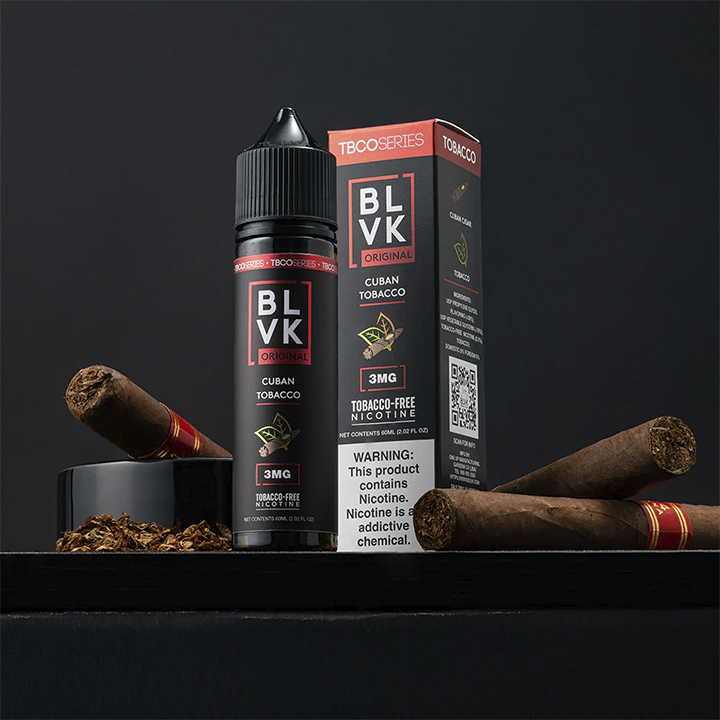 BLVK E-liquid Cuban Tobacco (0%)