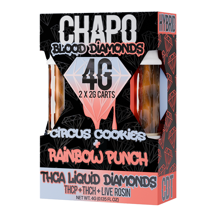Chapo Blood Diamonds 2PK Cart Circus Cookies + Rainbow Punch Hybrid