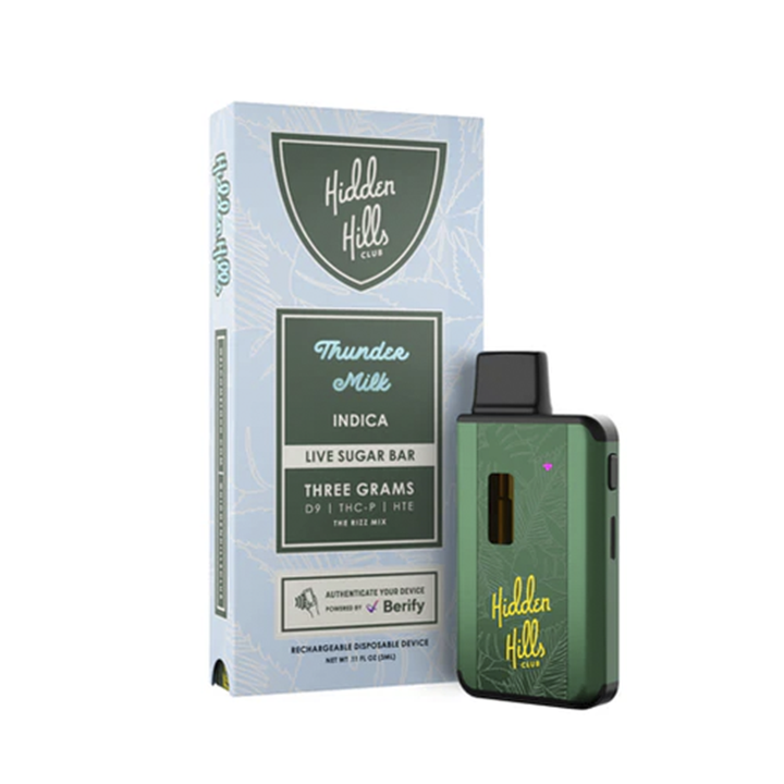 Hidden Hills Desechable 3G Live Sugar D9 Thunder Milk Indica