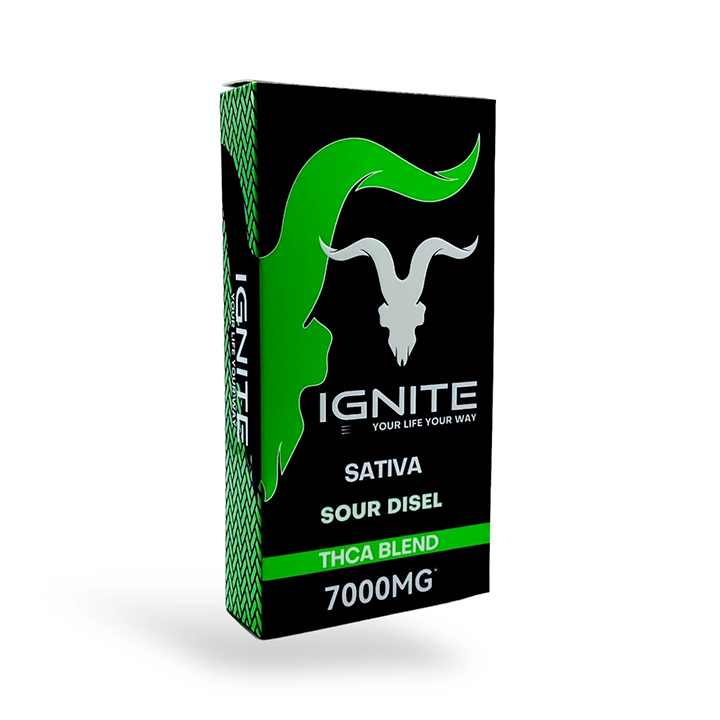 Ignite THC-A Sour Disel Sativa 7G