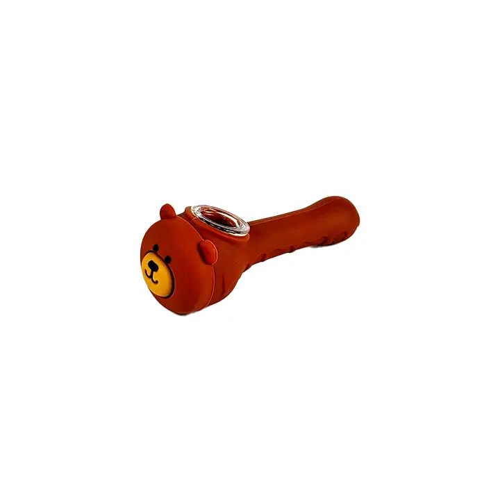 Pipa De Mano Silicona 3" Bear