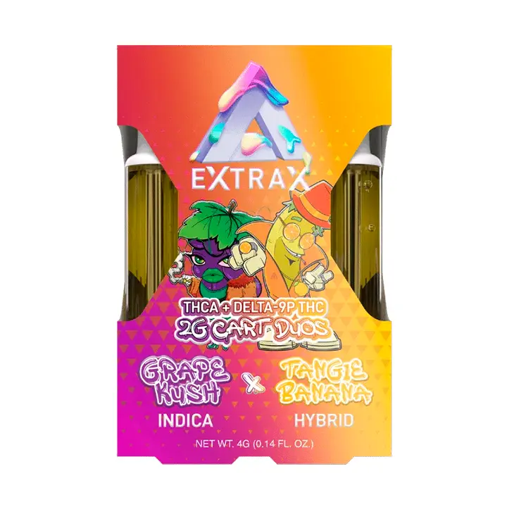 EXTRAX Adios Blend 2X2G Grape Kush Indica & Tangie Banana Híbrida
