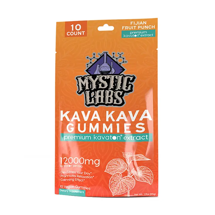 Mystic Labs Kava Kava Fijian Fruit Punch Gummies