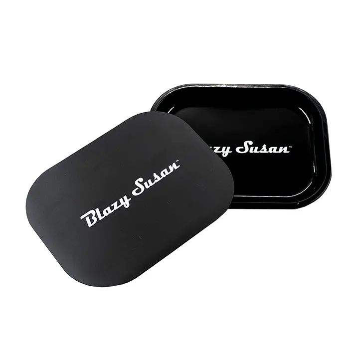 Blazy Susan Rolling Tray + Tapa Magnética Negra