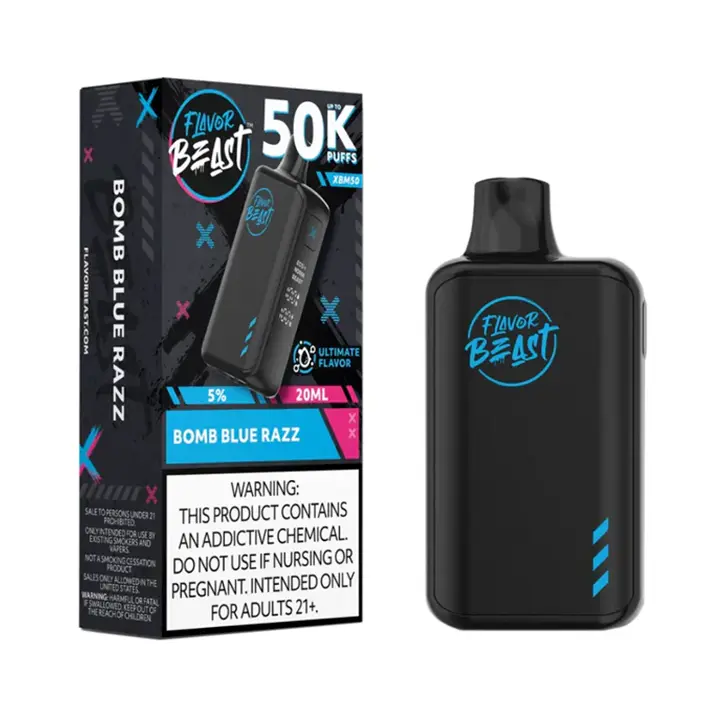 Flavor Beast XBM50 50k Bomb Blue Razz