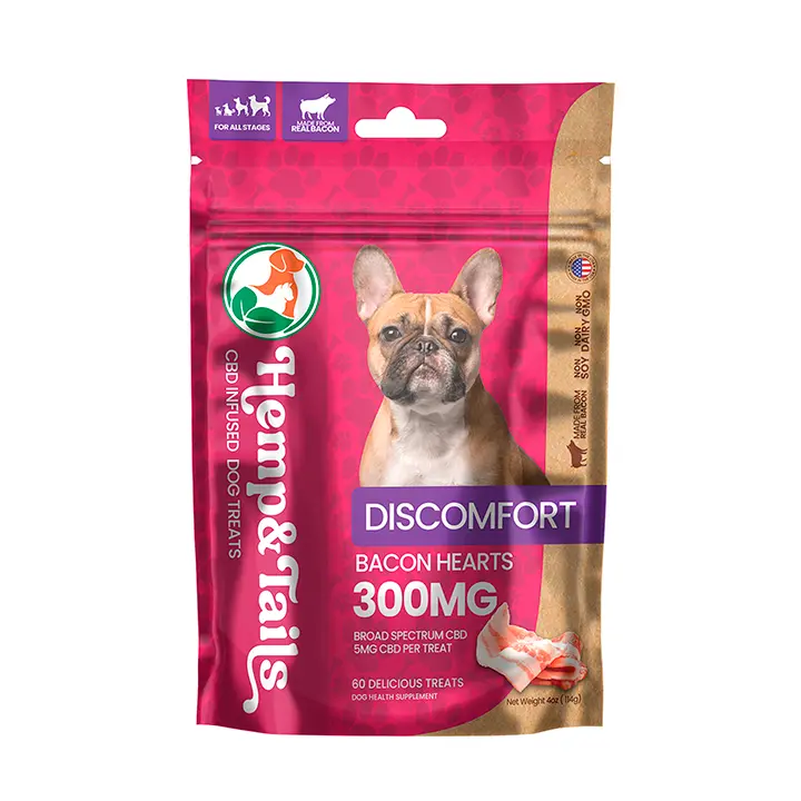 Hemp & Tails Perro - Malestar - Bacon Hearts