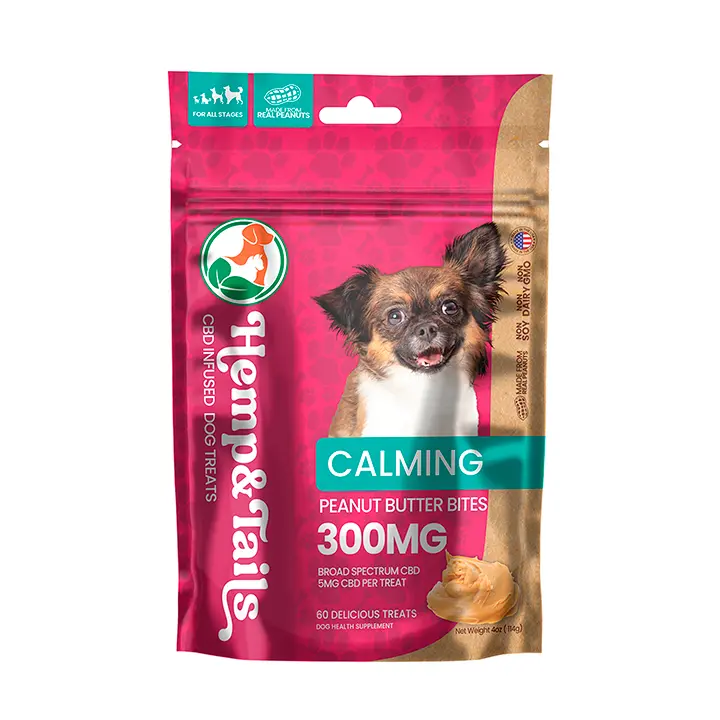 Hemp & Tails Perro - Calmante - Peanut Butter Bites