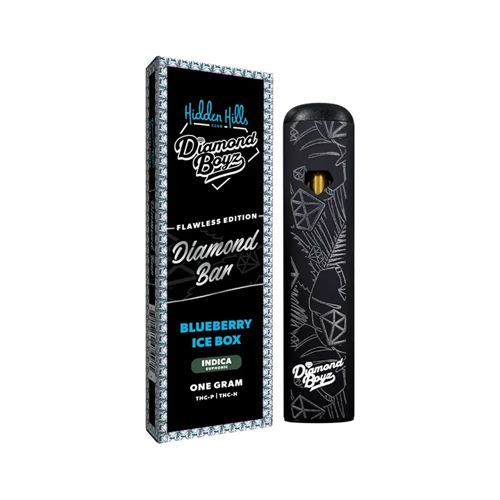 Hidden Hills Diamond Boyz 1G THC-P/H Blueberry Ice Indica