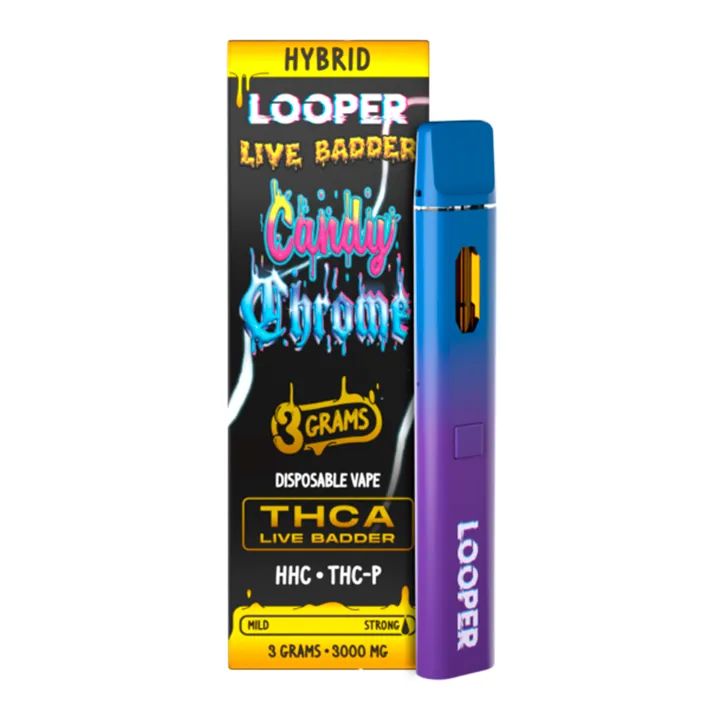 Looper Live Badder 3G Desechable Candy Chrome Hibrida