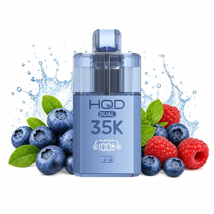 HQD Dual 35K Blueberry & Blueberry Sour Raspberry 2%