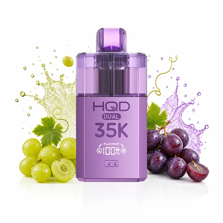 HQD Dual 35K Green Grape & Black Grape 2%