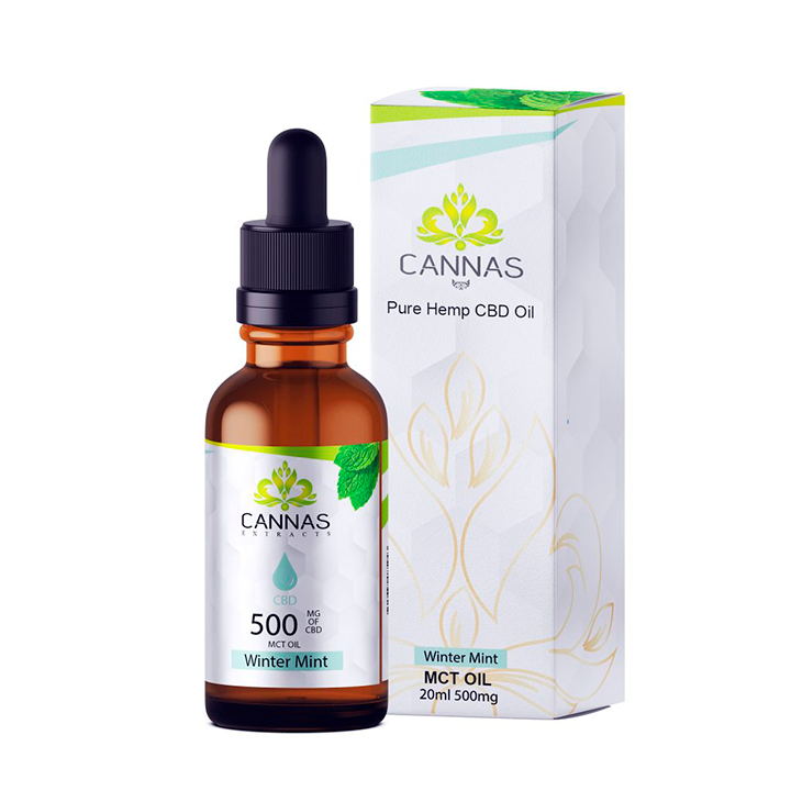 Cannas Pure Hemp CBD Oil Winter Mint (500 mg)