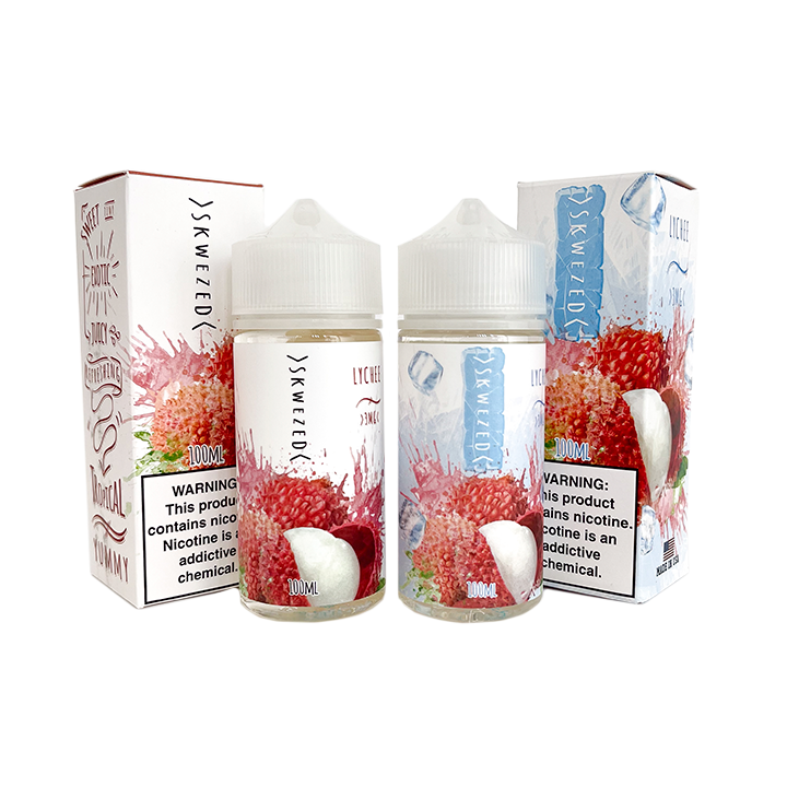 SKWEZED E-liquid Lychee (0%, Con menta)