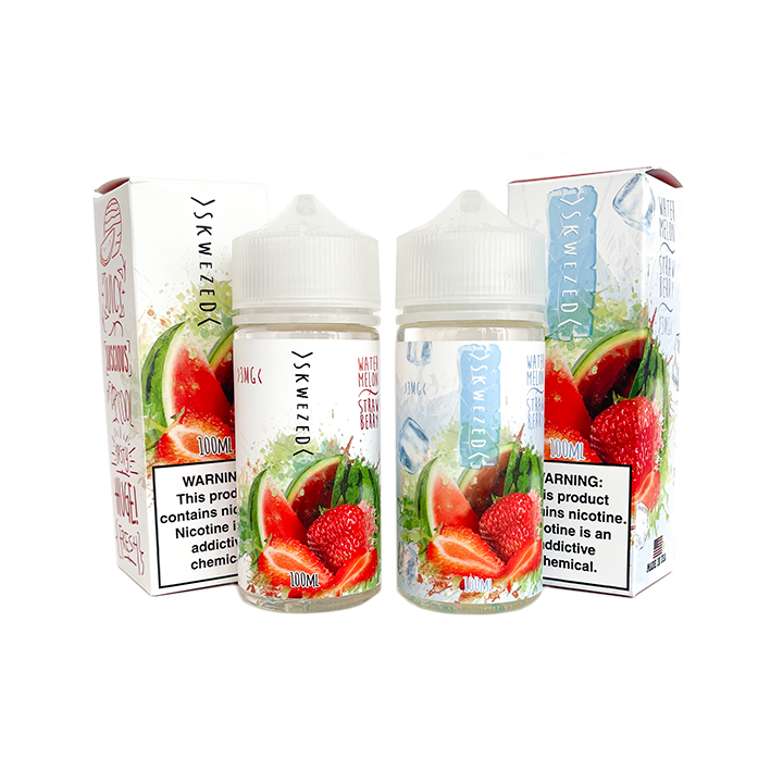 SKWEZED E-liquid Watermelon Strawberry (0%, Con menta)