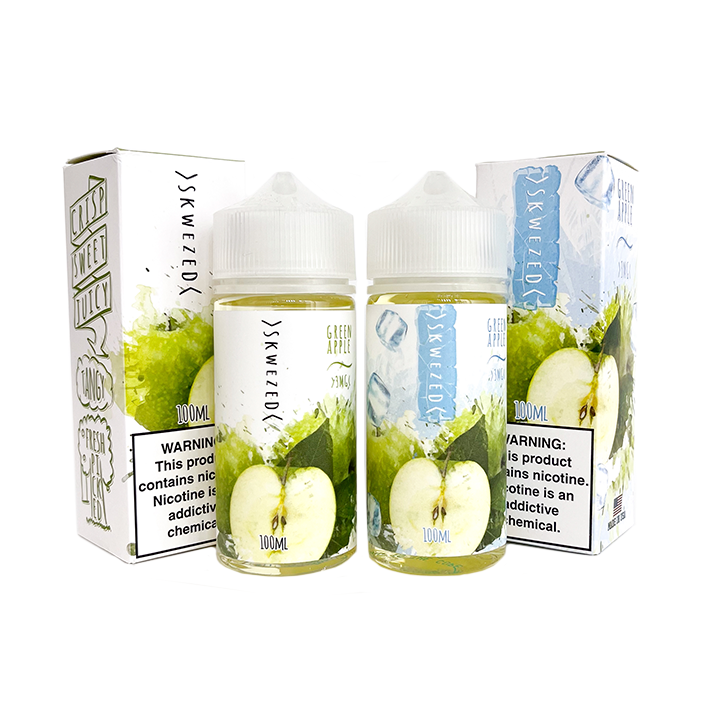 SKWEZED E-liquid Green Apple (0%, Con menta)