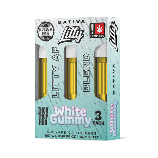 Litty AF Blend Cart White Gummy Sativa 3Pk