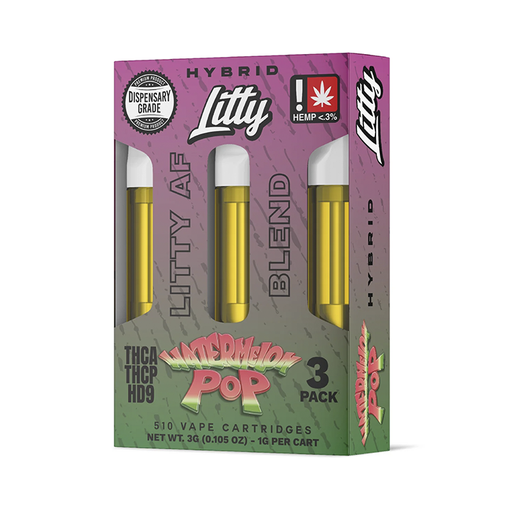 Litty AF Blend Cart Watermelon Pop Hybrid 3Pk
