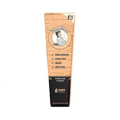 Blazy Susan Unbleached Cones 1 1/4 6Pk