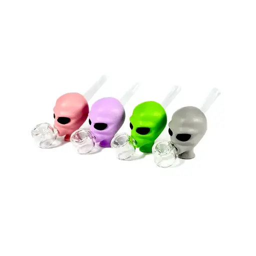 Pipa De Mano 4" Alien Head