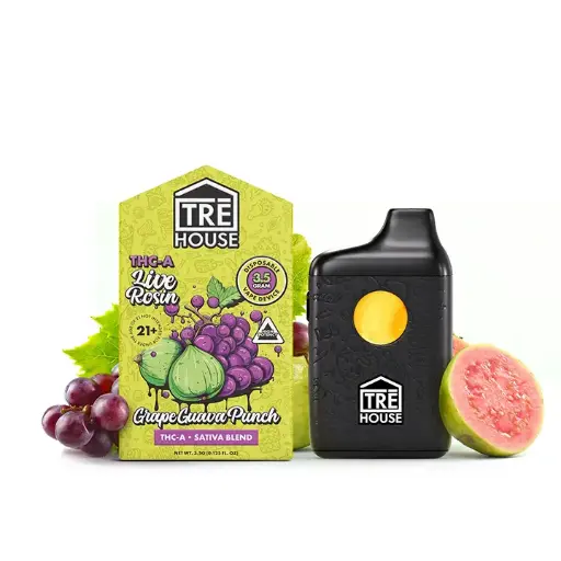 TRÉ HOUSE Desechable LV 3.5G Grape Guava Punch Sativa