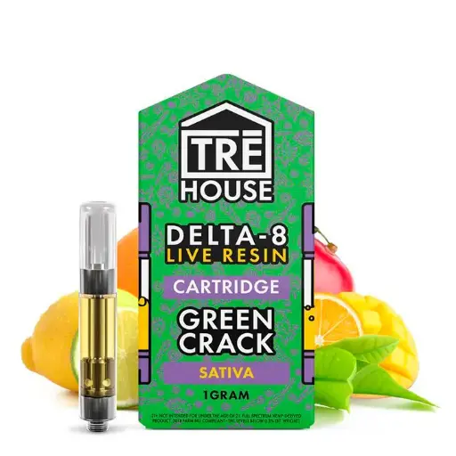 TRÉ HOUSE 1G Cart Green Crack Sativa