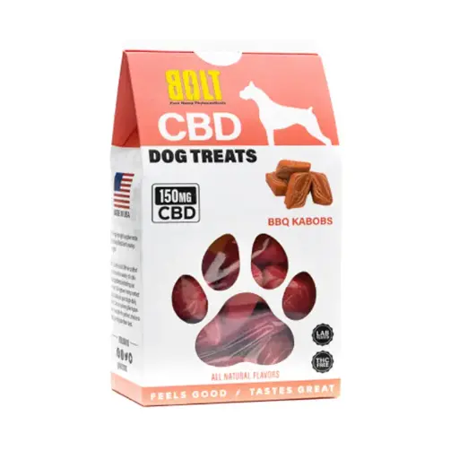 BOLT CBD Pet Treats Dog BBQ Kabobs 150mg
