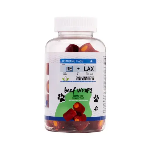 RE LAX Pet Treats Beef Wraps